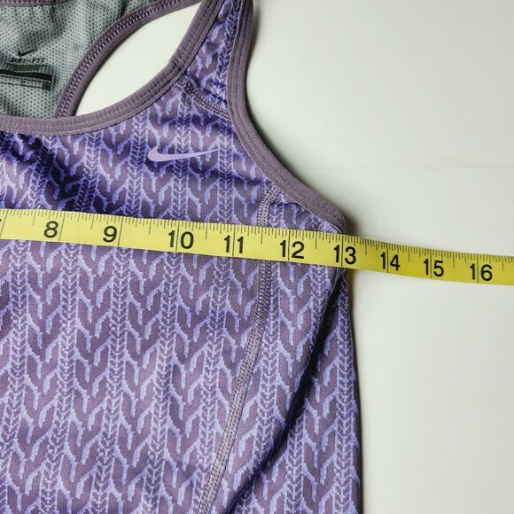 Women's NIKE DRI-FIT Size Small Athletic Top Shirt Padded Sports Bra Racerback - Picture 5 of 9